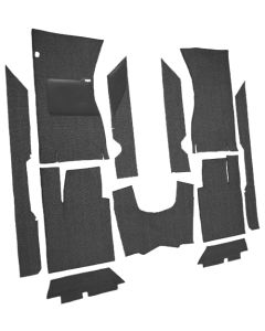 1961-63 Ford Thunderbird 80/20 Loop Black Carpet Set - Automatic, Convertible