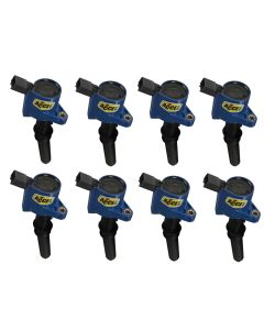 1998-2002 Econoline Ignition Coil Set - ACCEL Super Coil Series - Blue Cap - Ford Modular 2-Valve Engine