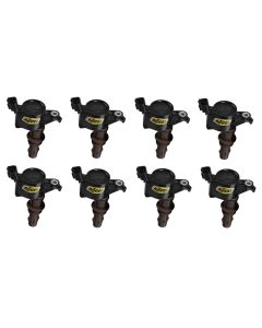 2008-2012 Econoline Ignition Coil Set - ACCEL Super Coil Series - Black Cap - Ford Modular 3-Valve Engine