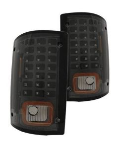 1995-2012 Econoline LED Taillights - Bermuda Black Housing