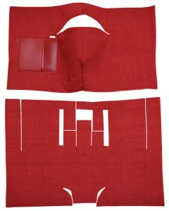 1962 Mercury Meteor S-33 2DR Complete Carpet, Cut & Sewn Bucket Seat | w/ Console Loop Material