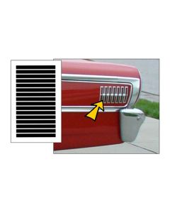 Ford Galaxie Hash Marks Decal Kit, 1963