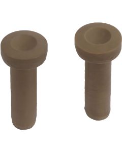 Door Lock Buttons - Tan Low-Gloss Rubber