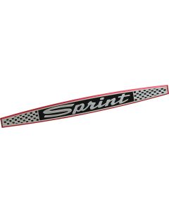 Falcon Sprint Emblem Insert, Aluminum, Self-Adhesive, Each, 1965