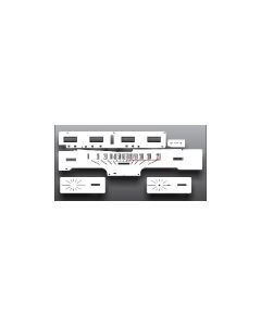 Ford Galaxie 500 White Face Gauge Overlay, 1967