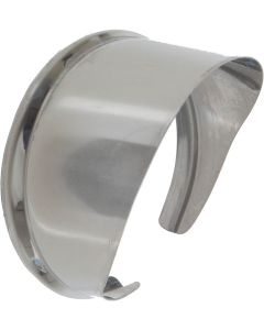 4" Mirror Visor,Outside Rear View,Stainless Steel