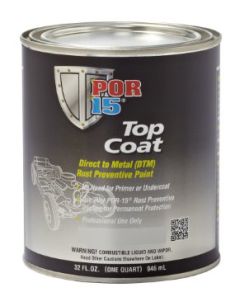 POR-15® Top Coat Paint, Quart, Assorted Colors