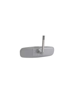 Inside Rear-View Mirror Assembly - Standard Vision Not Day-Night - Primed Gray As Original - Has Threaded L Shaped Shaft(Not Ball Pivot)
