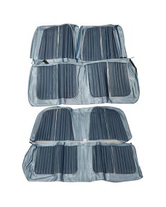 Seat Covers - Front & Rear Bench Seats - Ford Galaxie 500 2Door Sedan - Blue L-1763 & L-1761