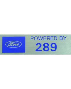 Powered By 289 Valve Cover Decal