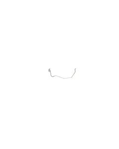Fuel Tank To Pump Line, Stainless Steel, 5/16", Galaxie, 1965-1966