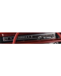 1965-1966 Ford Galaxie And Other Full Size Dash Cluster Lens -Clear Plastic - Without Radio Cutout