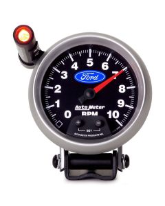 Autometer 3-3/4" Pedestal-Mount Tachometer With Shift Light, 0-10,000 RPM-Ford Logo