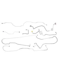 1990 Ford F-150 2 Wheel Drive Standard Cab Power Disc Brake Line Set, Original Or Stainless Steel
