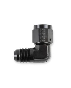 Earls Black 8AN 90 Degree Male To Female Swivel
