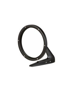 Universal Round Ford Billet Side Mirror-Flat Black W/ Fasteners




