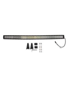 52" Long Curved Double Row LED Light Bar, Combo Spot/Flood, 300 watts, 24,960 Lumens - Chrome Outer Reflector