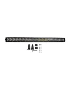 40" Long Straight Double Row LED Light Bar, Combo Spot/Flood, 240 watts, 19,200 Lumens - Chrome Outer Reflector