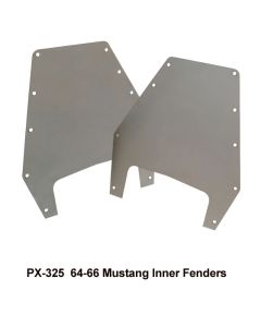 1964-1966 Mustang Inner Fender Panels with Hardware, Heidts PX-325