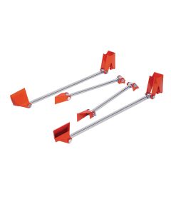 1933-1934 Ford rear stainless steel triangulated 4-Link includes adjustable bars and brackets 1''x - Heidts RB-203-SS