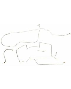 1948-52 Ford F-2 2-Wheel Drive Pre-Bent 1/4" Brake Line Set, Original Or Stainless Steel