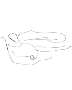 1965-66 Ford F-100 2-Wheel Drive Pre-Bent Brake Line Set, Original Or Stainless Steel