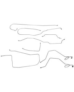 1971 Ford F-250 4X4 Longbed Pre-Bent Manual Drum Brake Line Set, Original Or Stainless Steel