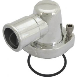 NEW BILLET SPECIALTIES THERMOSTAT HOUSING,90-DEGREE,POLISHED,COMPATIBLE WITH BIG BLOCK FORD,# 90720 