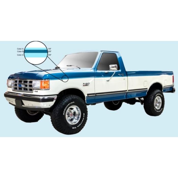 Phoenix Graphix 1980 Ford F150/250/350 Tu-Tone Stripe Kit Phoenix Graphix 1980 Ford F150/250/350 Tu-Tone Stripe Kit