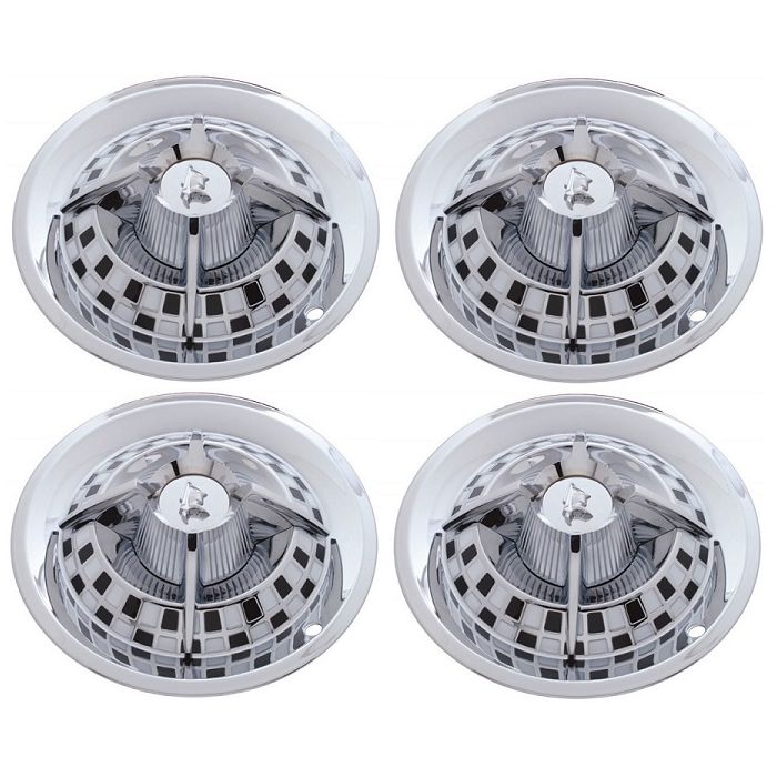 United Pacific Wheel Cover Set | 'Spider' Black And White United Pacific Wheel Cover Set | 'Spider' Black And White