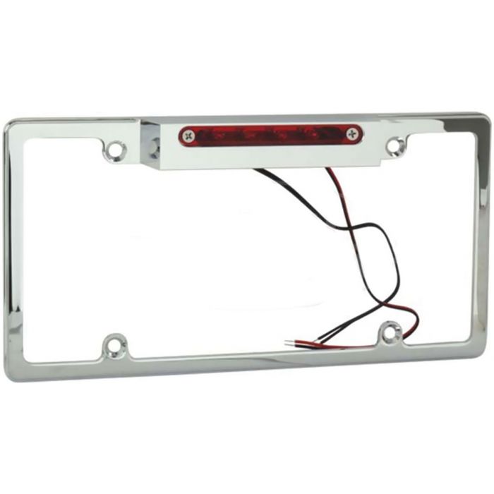 Billet Specialties Billet License Plate Frame With 3rd Brake Light
