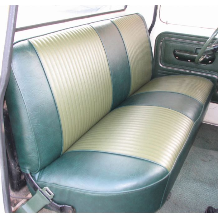 Ford Truck Seat Cover Set Original Style Vinyl Custom Cab Cartouche 1970 1972 - Ford F100 Bench Seat Upholstery