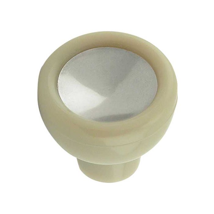 Wiper Switch Knob and Plunger 4mm Thread in Ivory 