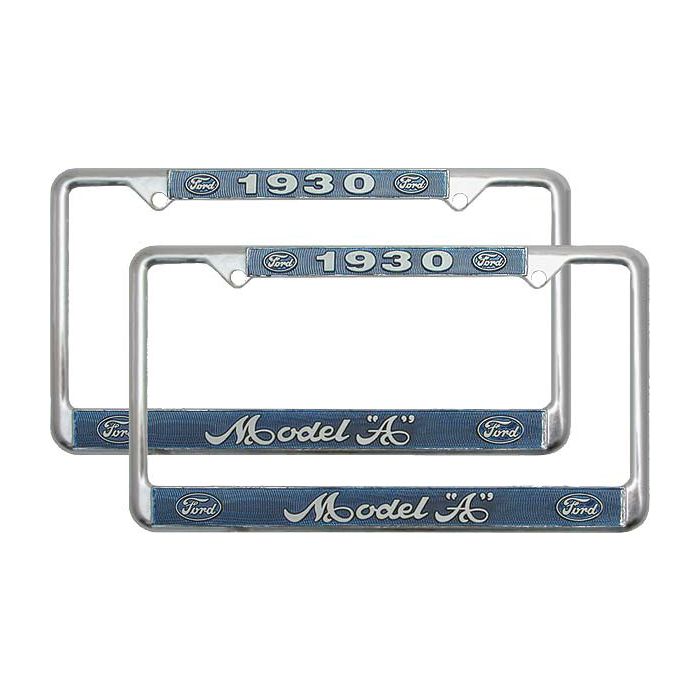 1933 FORD LICENSE PLATE FRAME CHROME FINISHED WITH FORD SCRIPT