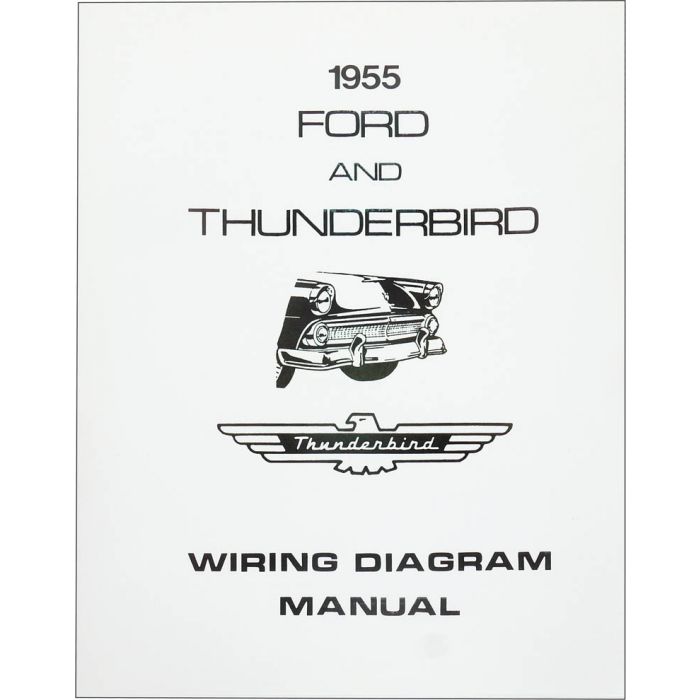 1955 Thunderbird Wiring Diagram Manual, 8 Pages 59 Ford Fairlane MAC's Auto Parts