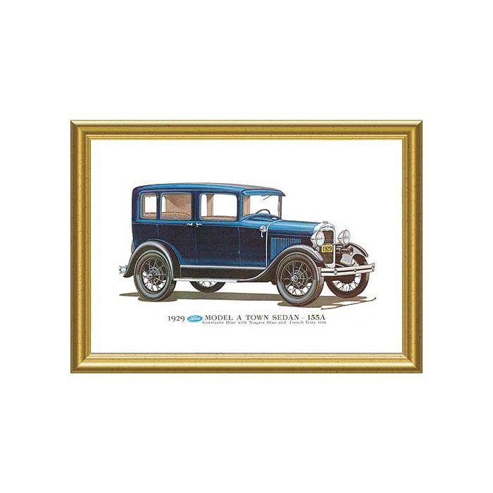 Vintage 1929 Ford Town Sedan Print Ad