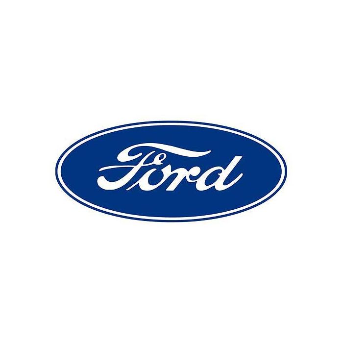 Ford Oval Decal White Background 16-47237-1 9-1/2 Long