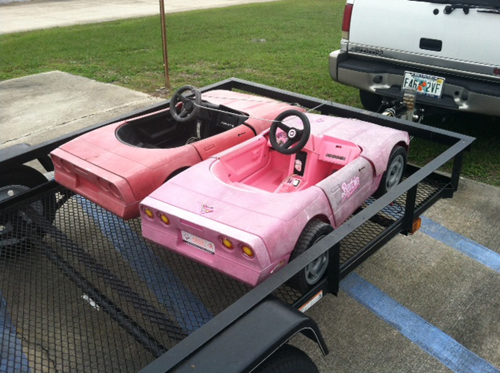 C4 Barbie pedal cars