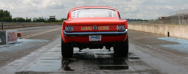 Long-Gone-Mustang-at-the-drag-strip